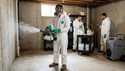 Akron, OH water damage team removing odor after moisture damage in a home