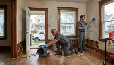 Water damage restoration team serving Akron, OH for fast emergency cleanup and repair