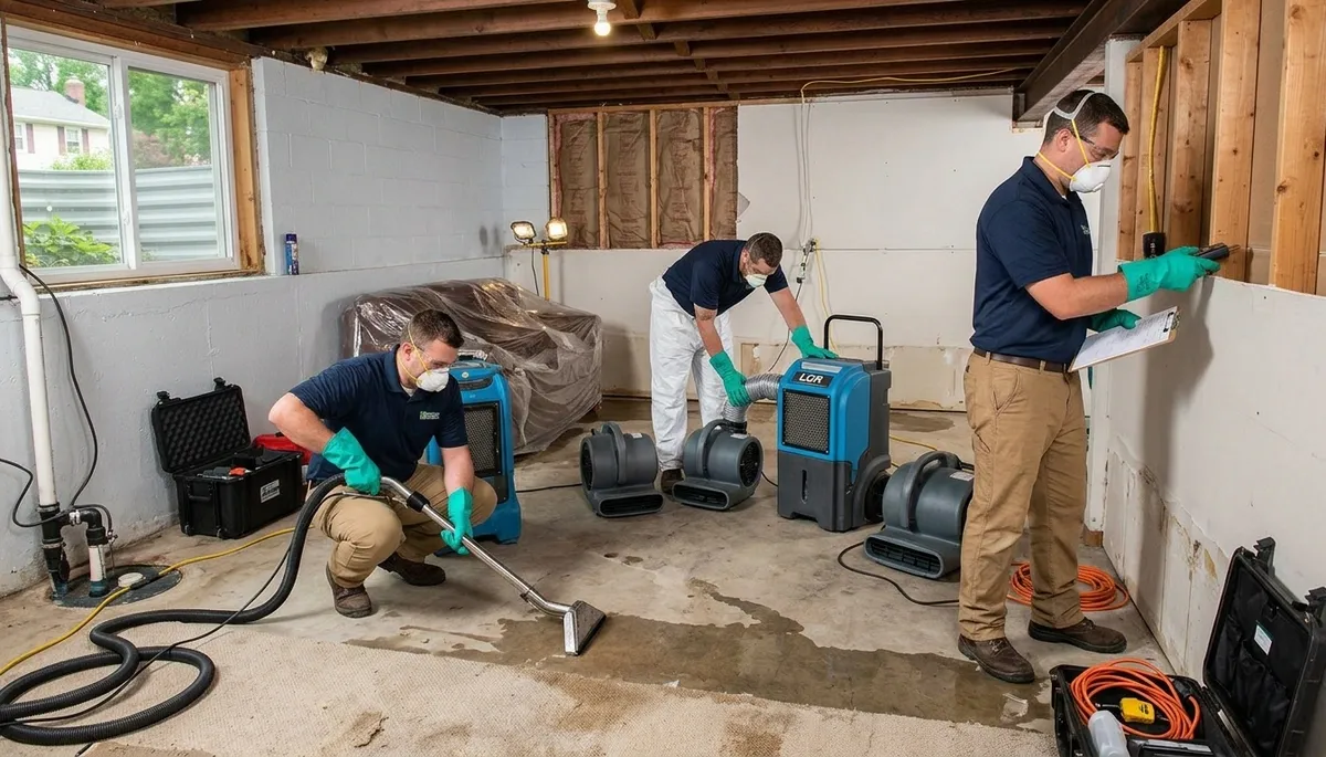 Water damage restoration team in Akron, OH serving local homes and businesses