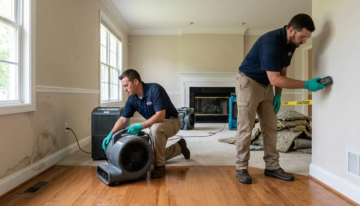 Water damage restoration team in Akron, OH serving homes and businesses