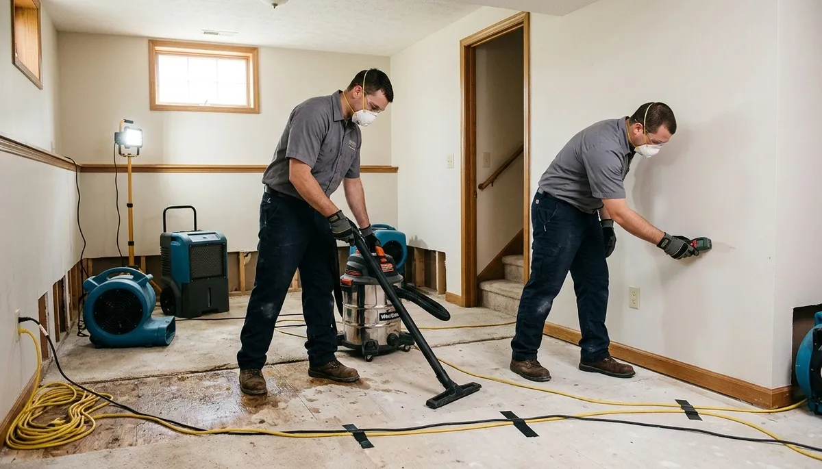 Water damage restoration team in Akron, OH serving homes and businesses