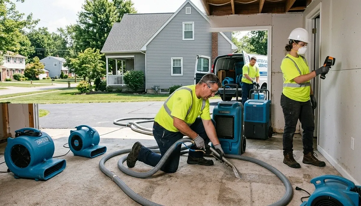 Water damage restoration team serving Akron, OH for fast home and business recovery