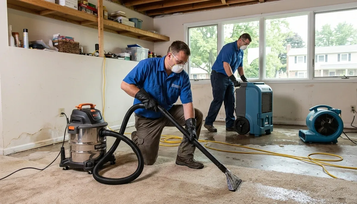 Water damage restoration team serving Akron, OH for fast property cleanup and repair