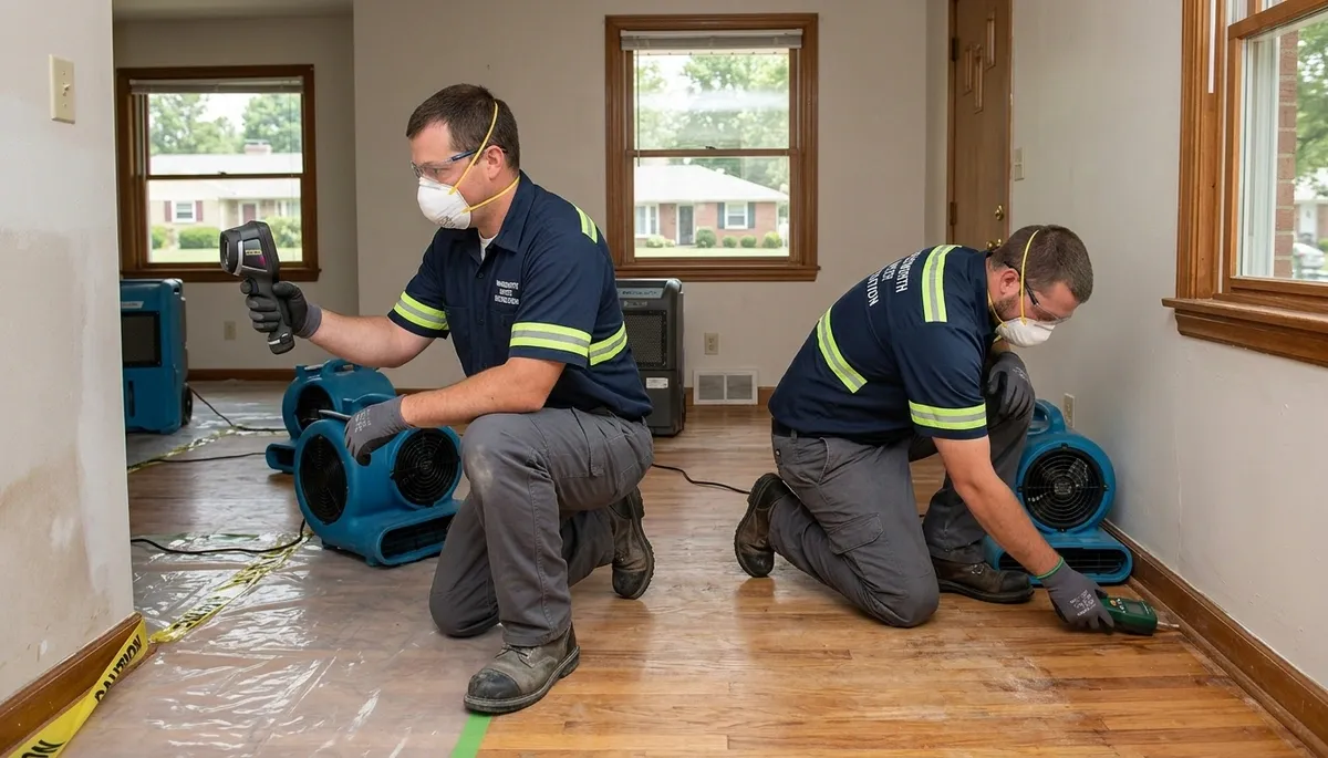 Water damage restoration team serving Akron, OH for fast home and business cleanup